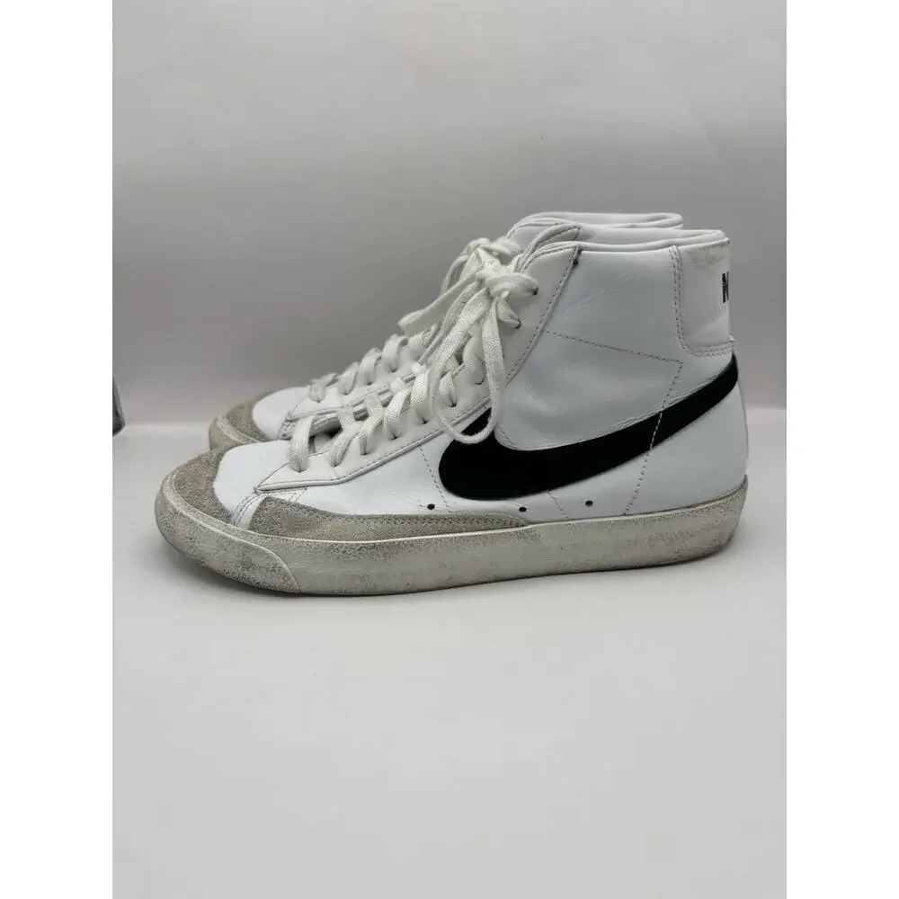 Nike Blazer Mid ‘77 Vintage White And Black Sneakers Men Size 8.5